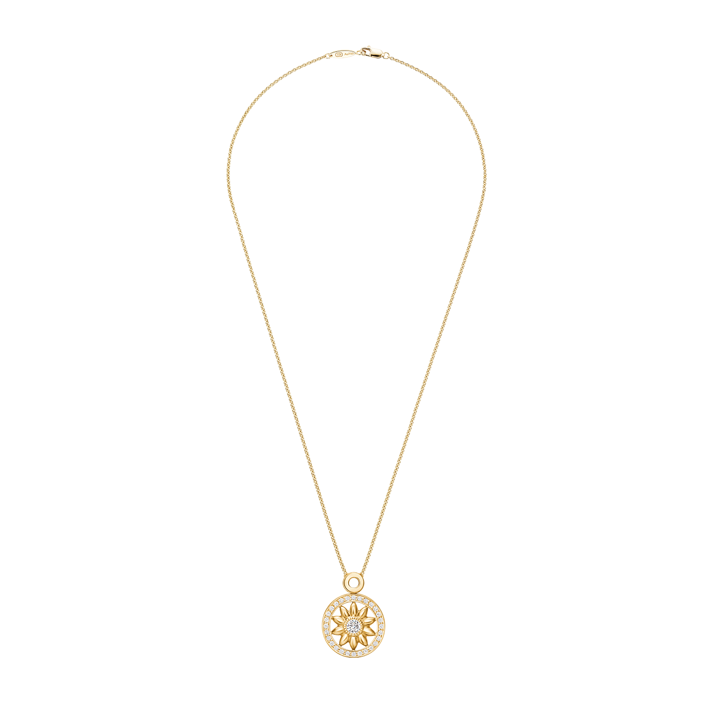 Winston Gates Yellow Gold Diamond Pendant, Product Image 2