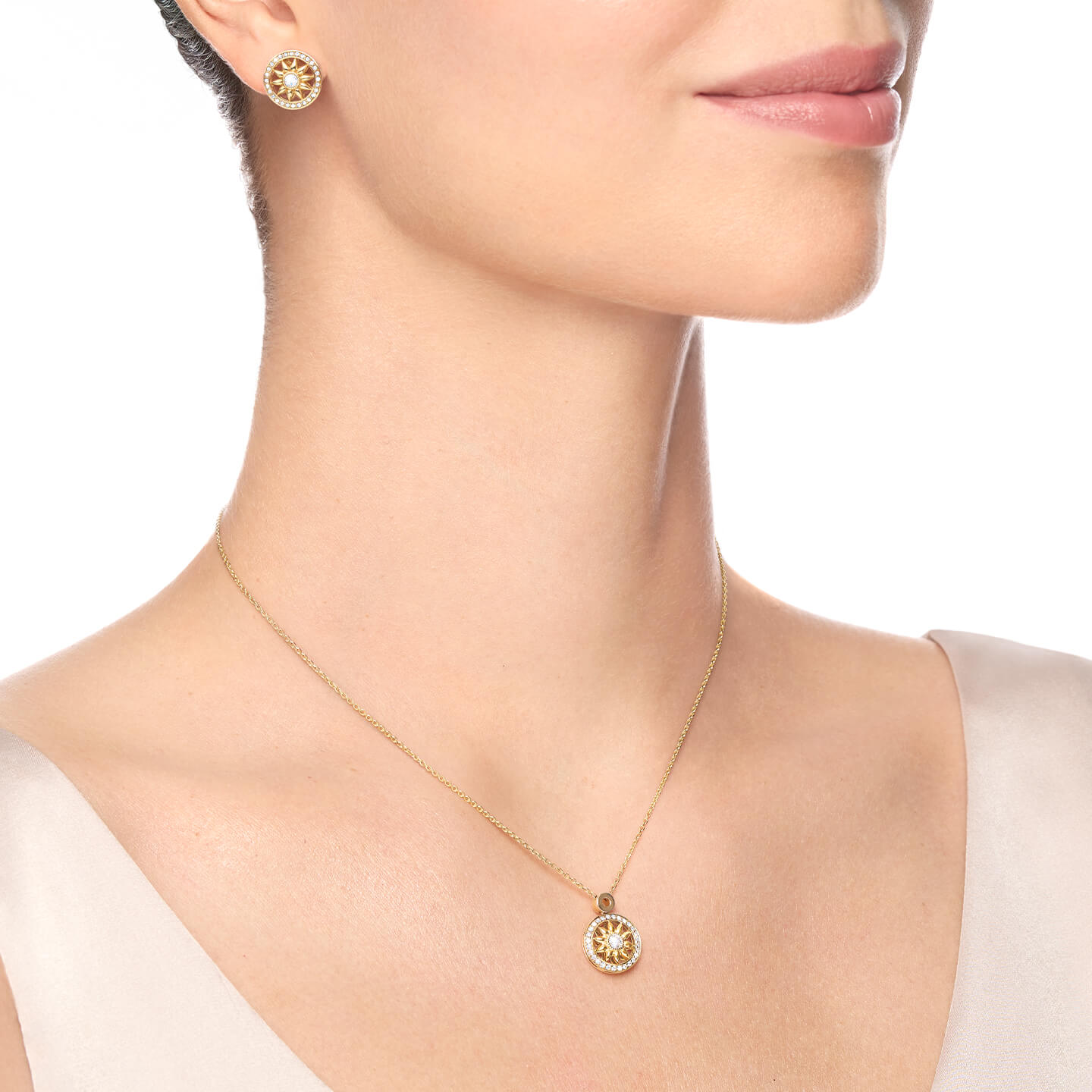 ハリーウィンストン ダイアモンド ペンダント 18k Gold ウィンストン・ゲート イエローゴールド×ダイヤモンド