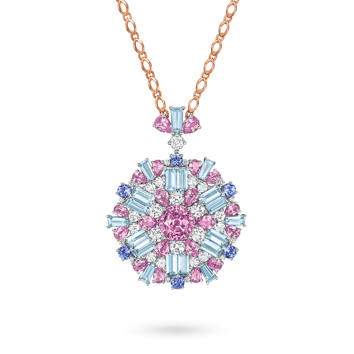 Winston Kaleidoscope Pink Sapphire Pendant