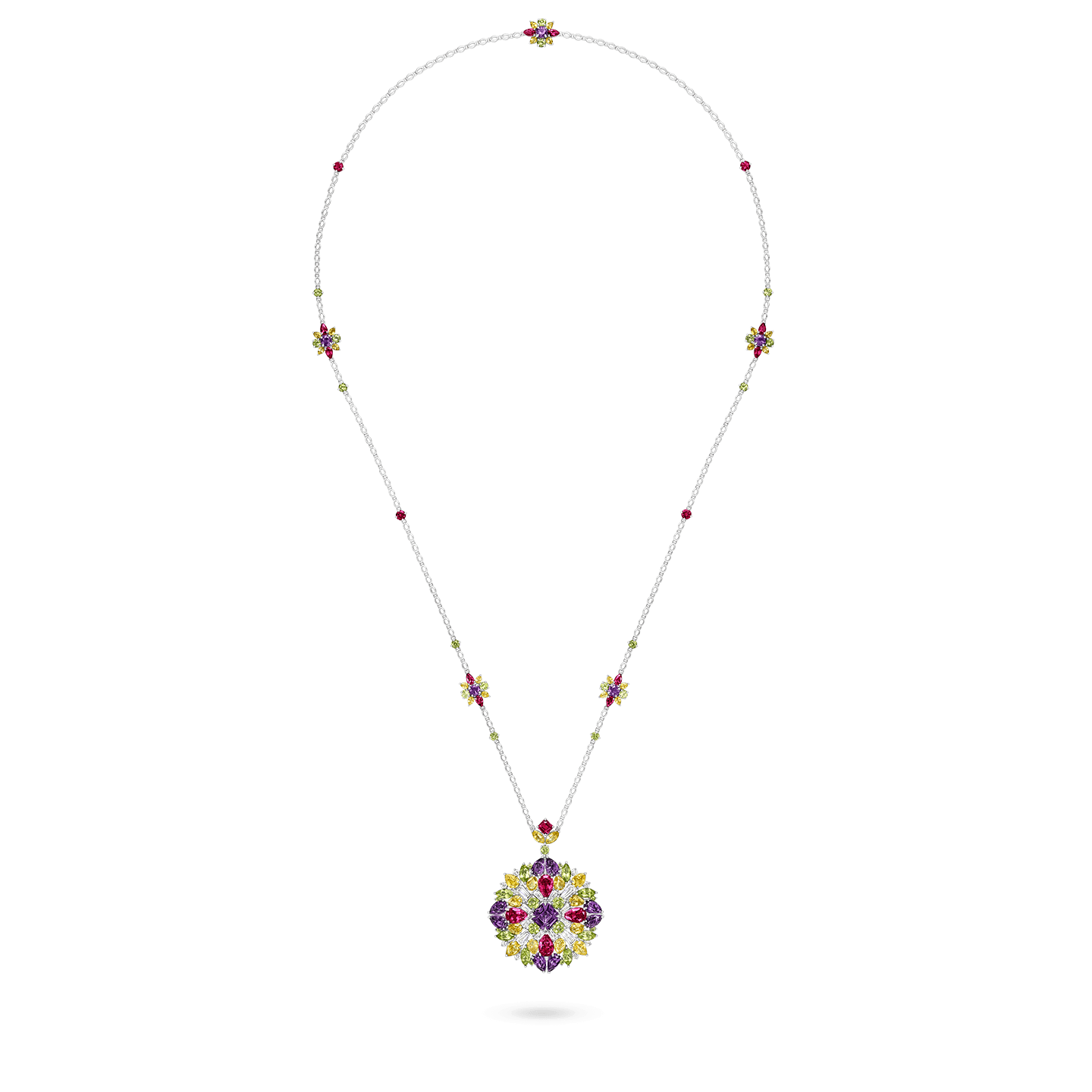 Winston Kaleidoscope Pinkish Purple Sapphire Pendant