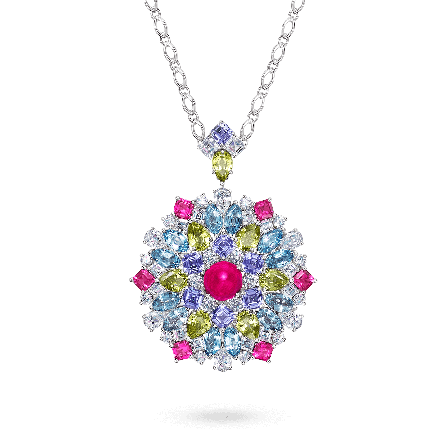 Winston Kaleidoscope Purplish Pink Tourmaline Pendant by Harry Winston. 