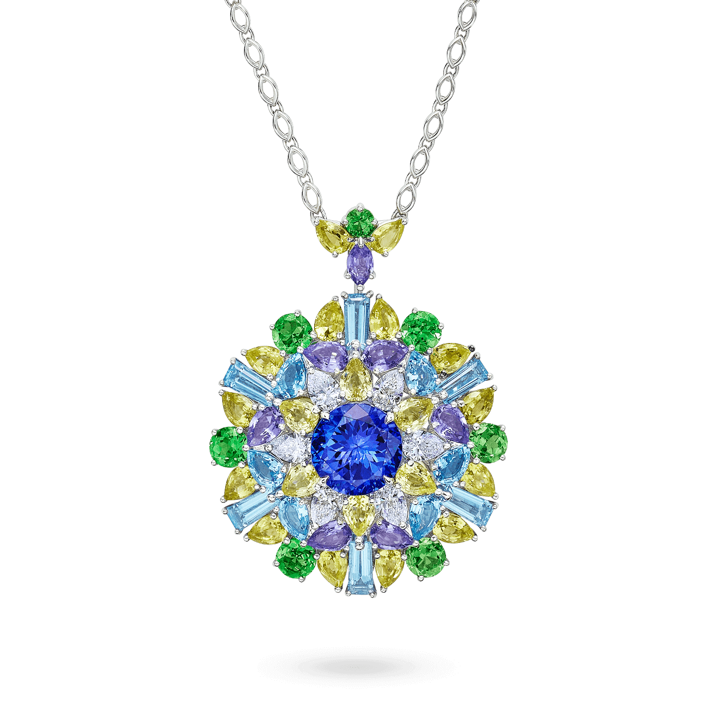 Pendentif Winston Kaleidoscope en tanzanite par Harry Winston. 