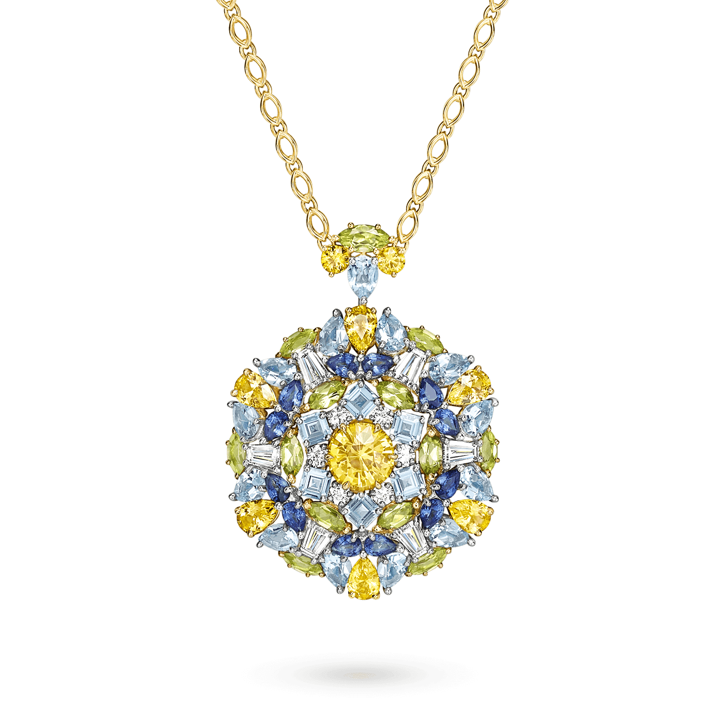 Winston Kaleidoscope Yellow Sapphire Pendant