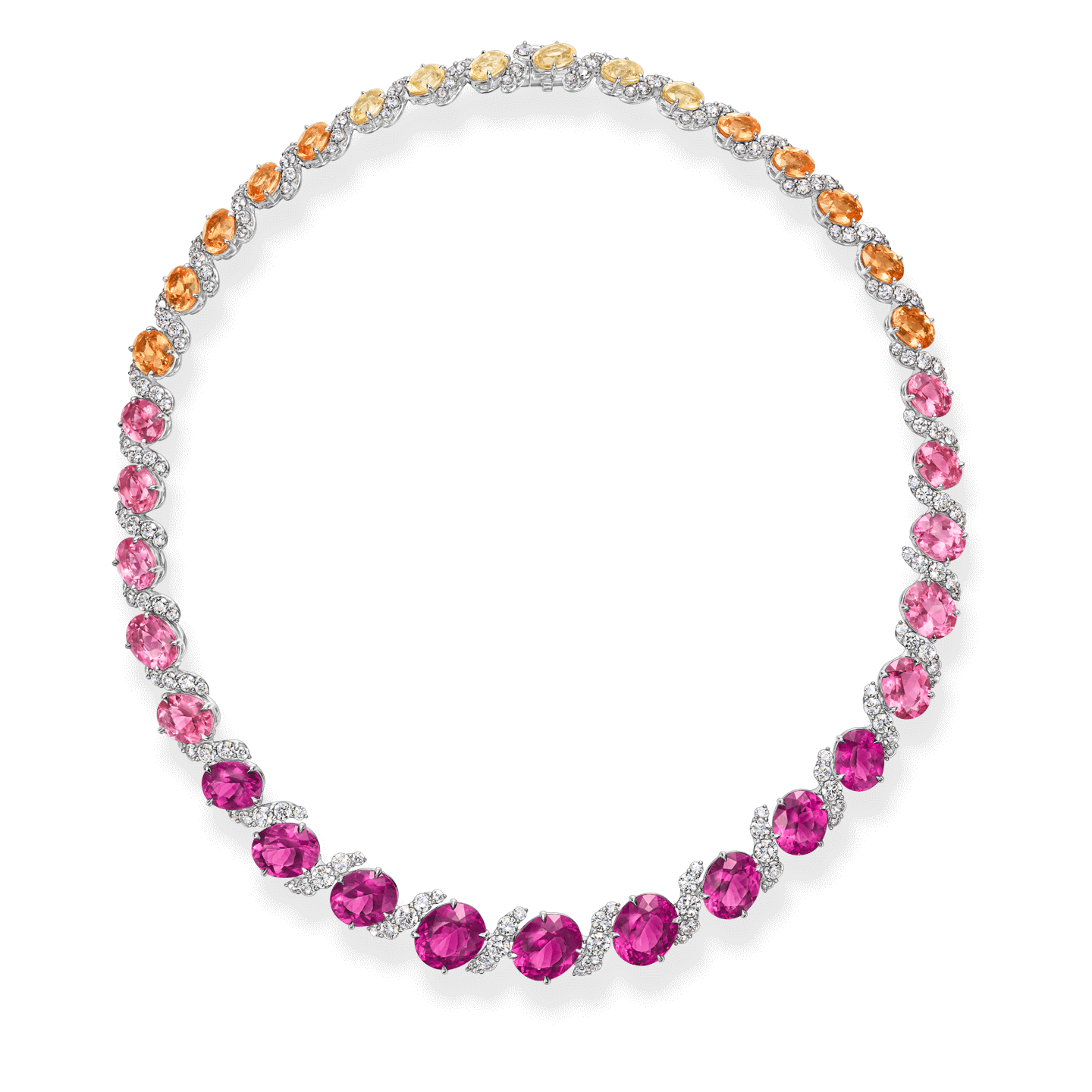 ★Harry Winston★世界中のセレブ御用達のファインジュエリー オアフ・サンセット・ネックレス|ハリー・ウィンストン