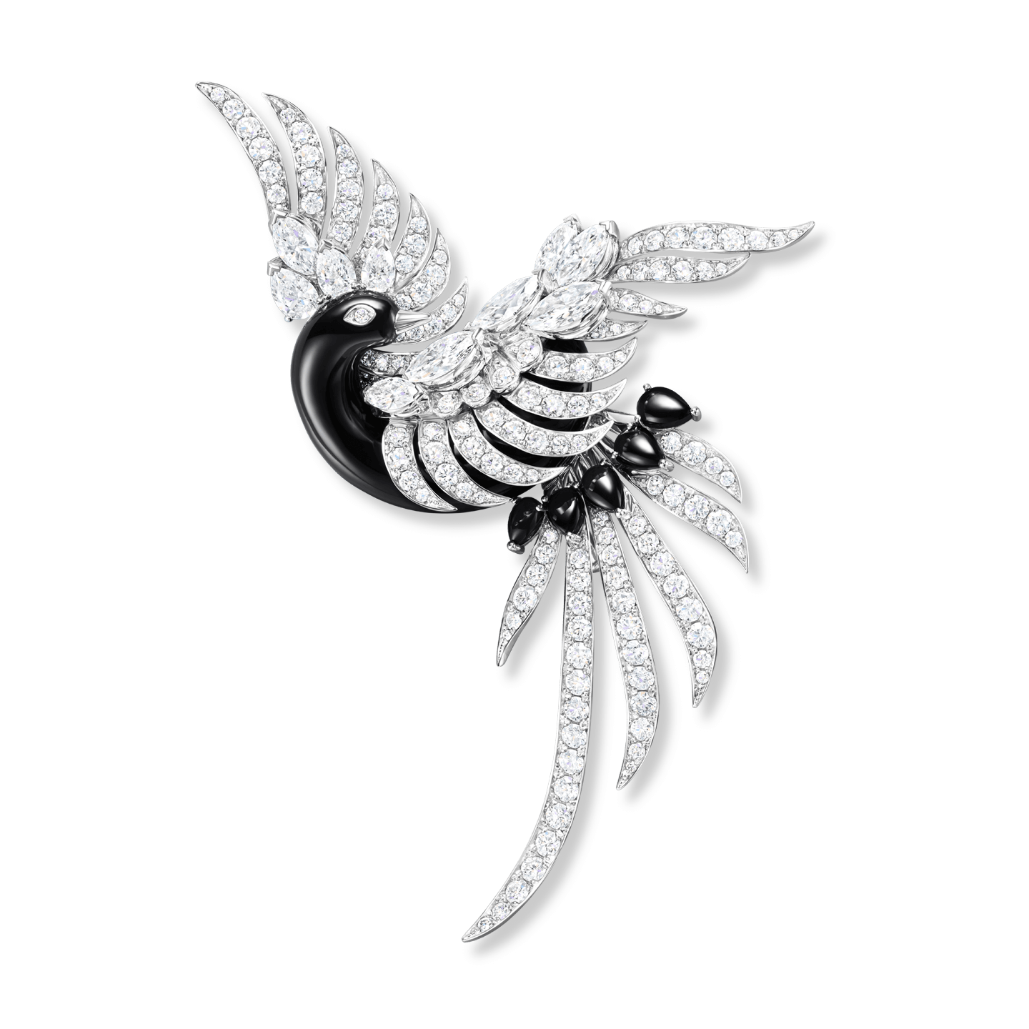 Broche Black Necked Crane par Harry Winston