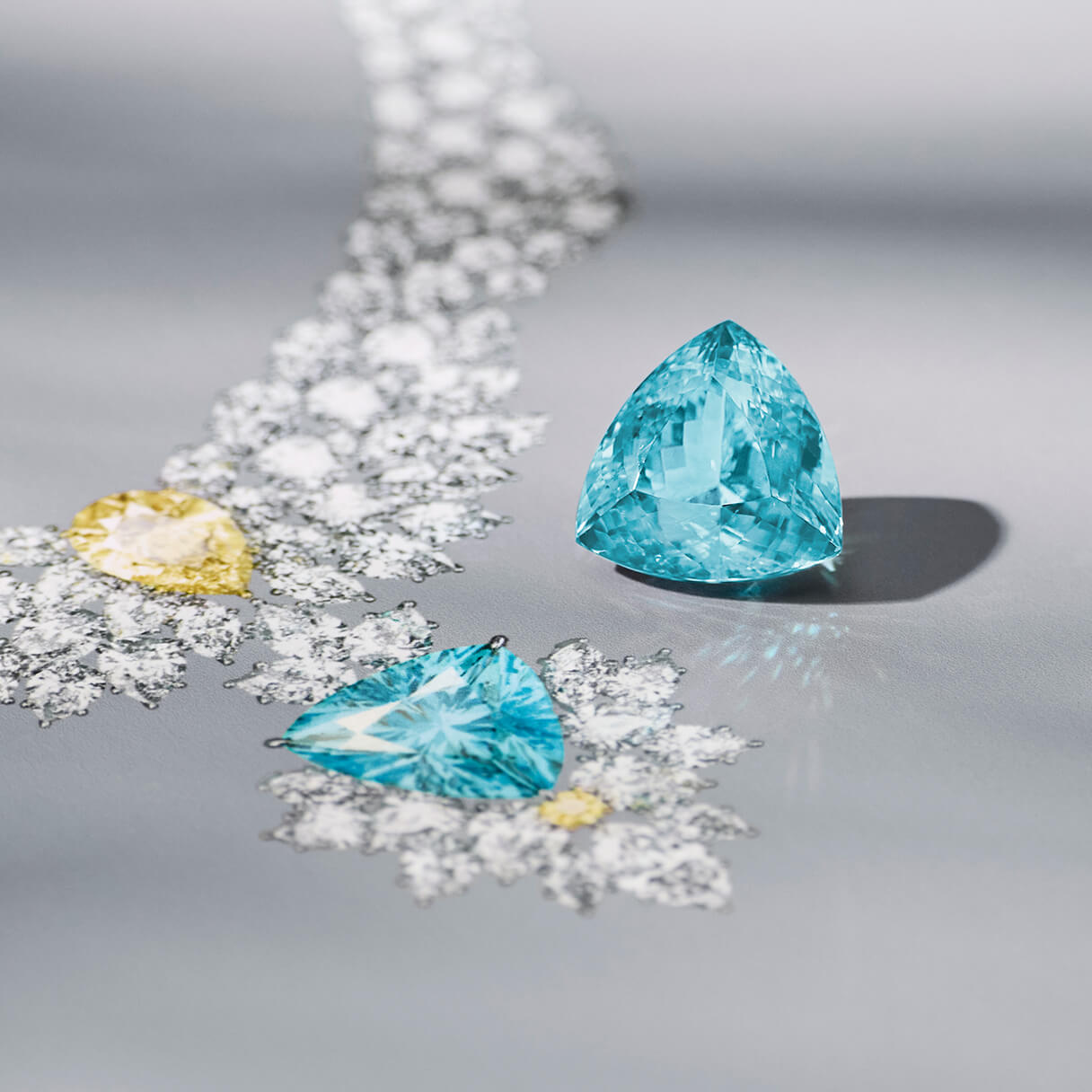 パライバ＆ダイヤモンド・ネックレス | ハリー・ウィンストン