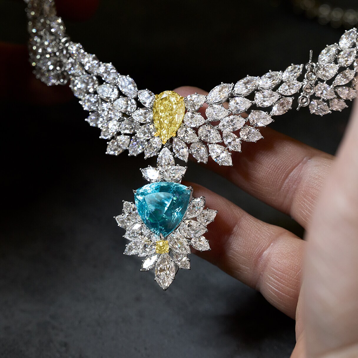 パライバ＆ダイヤモンド・ネックレス | ハリー・ウィンストン