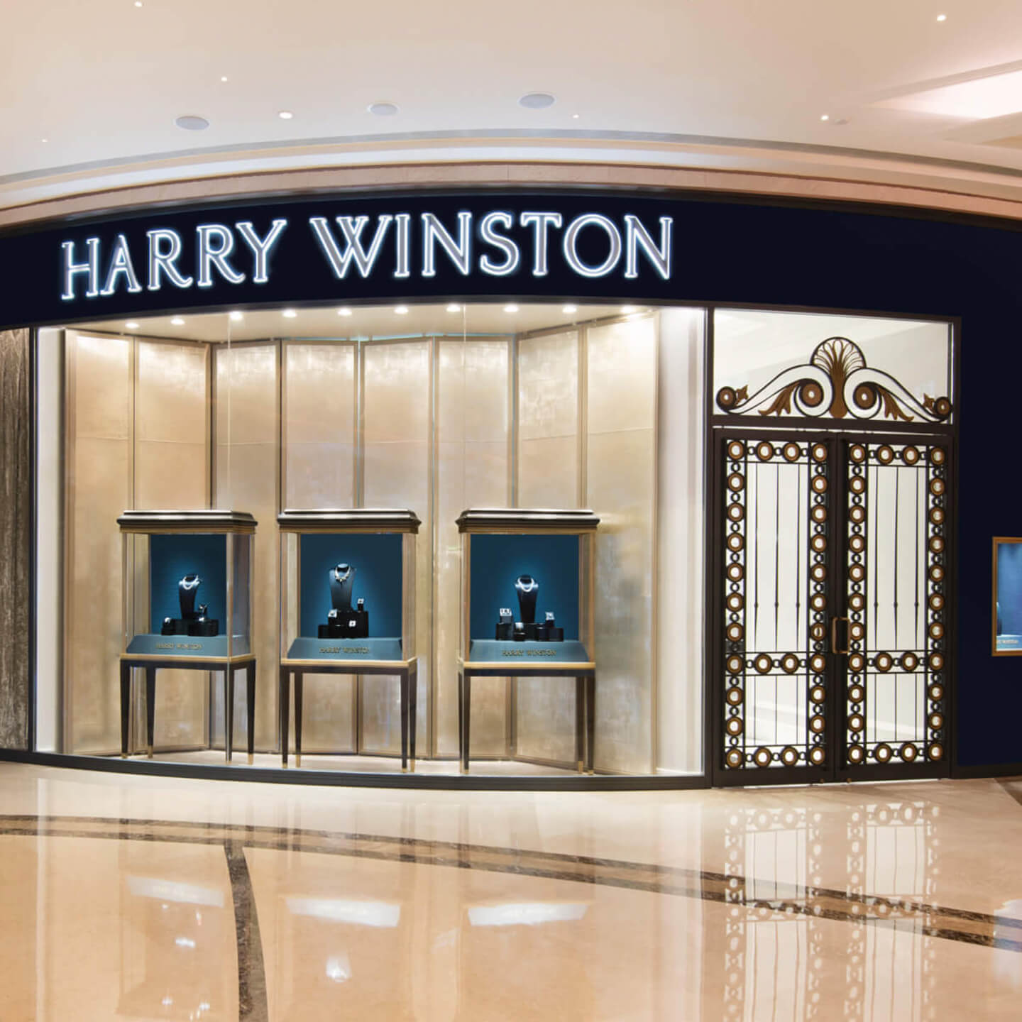 Façade of the Harry Winston Macau Salon