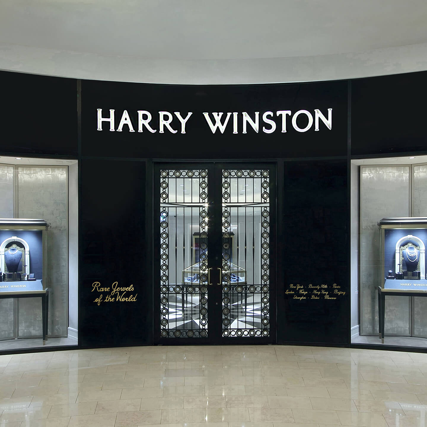 Façade of the Harry Winston Taipei 101 Salon