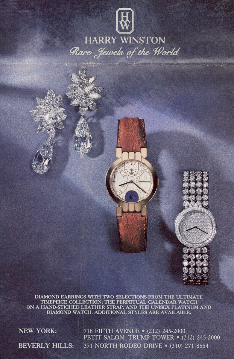 Advertising for the Premier Collection timepieces