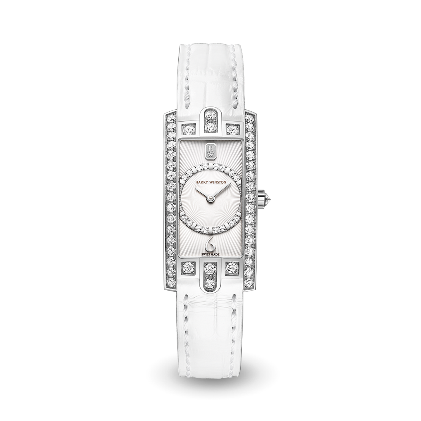 ハリーウィンストン Harry Winston アヴェニューＣミニ用 クロコバンド Mサイズ レディース 未使用 純正 ベルト 替え 11ｍ
