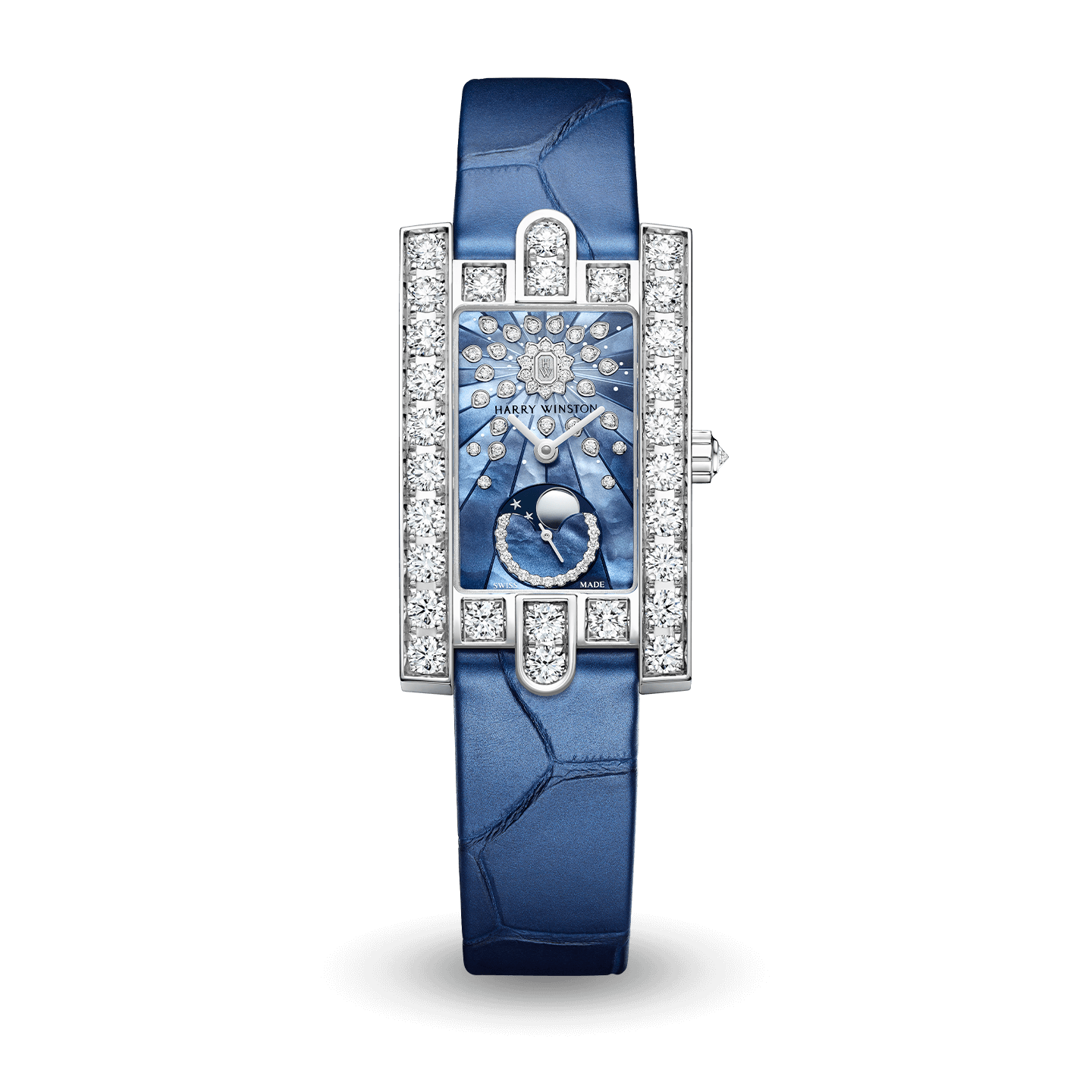 ハリー・ウィンストン HARRY WINSTON アヴェニュー スクエア 350LQTZWL グレー文字盤 新古品 腕時計 レディース HW Harry Winston The Avenue Collection | ハリー・ウィンストン