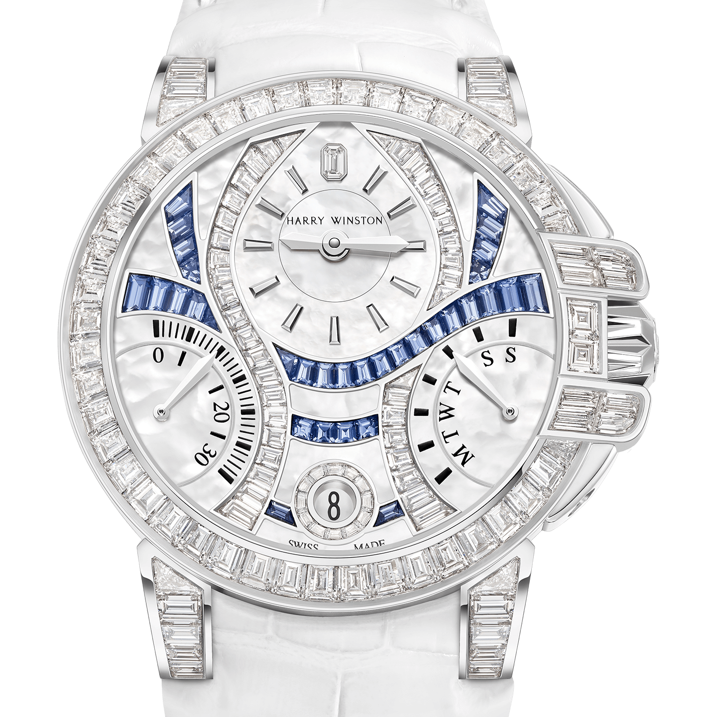 ADA 時計 AQUA QUARTZ PANORAMA type Ocean Biretrograde Diamond Waves Automatic 36mm