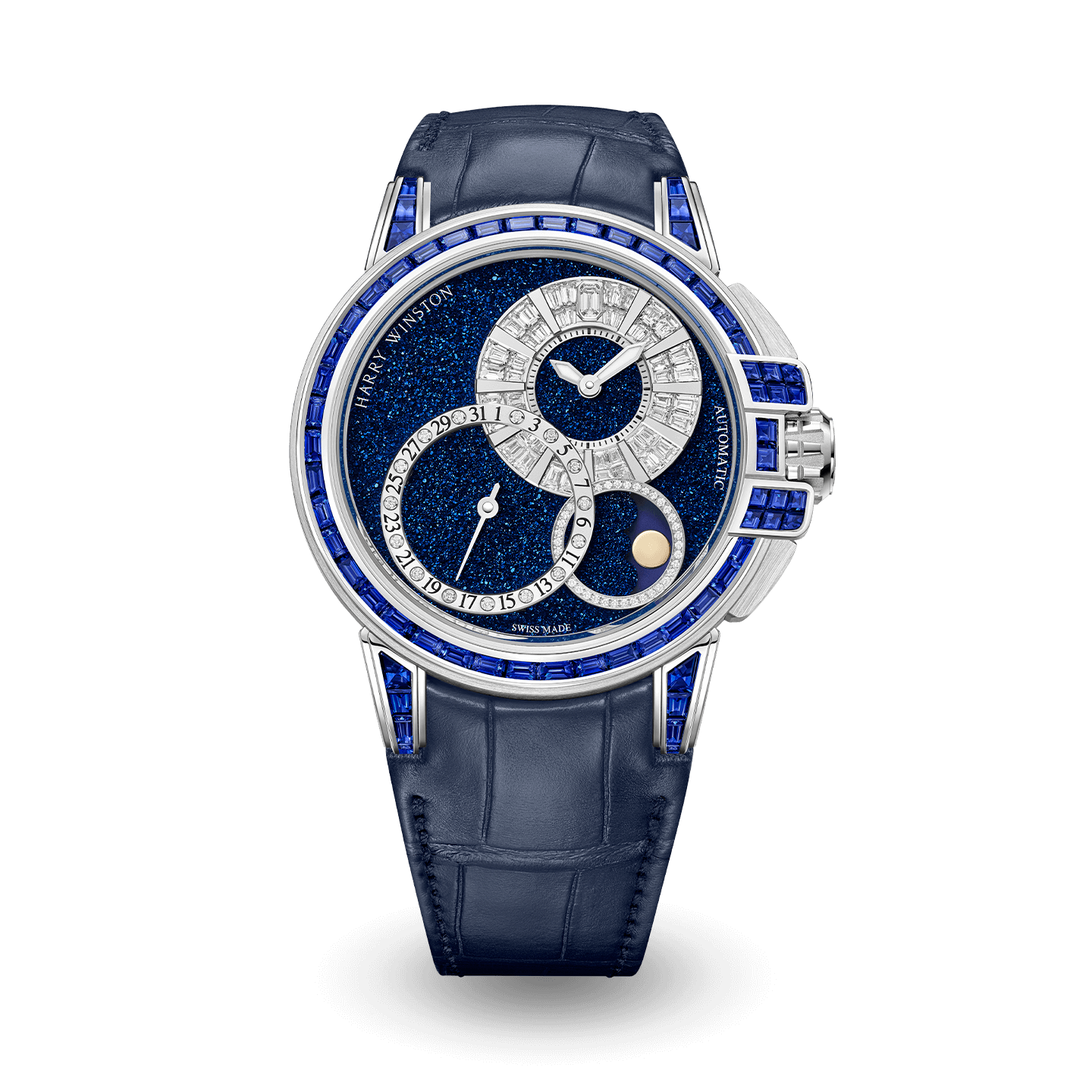 Ocean Date Moon Phase Baguette Automatic 42mm | Harry Winston Ocean Date Moon Phase Baguette Automatic 42mm | Harry Winston