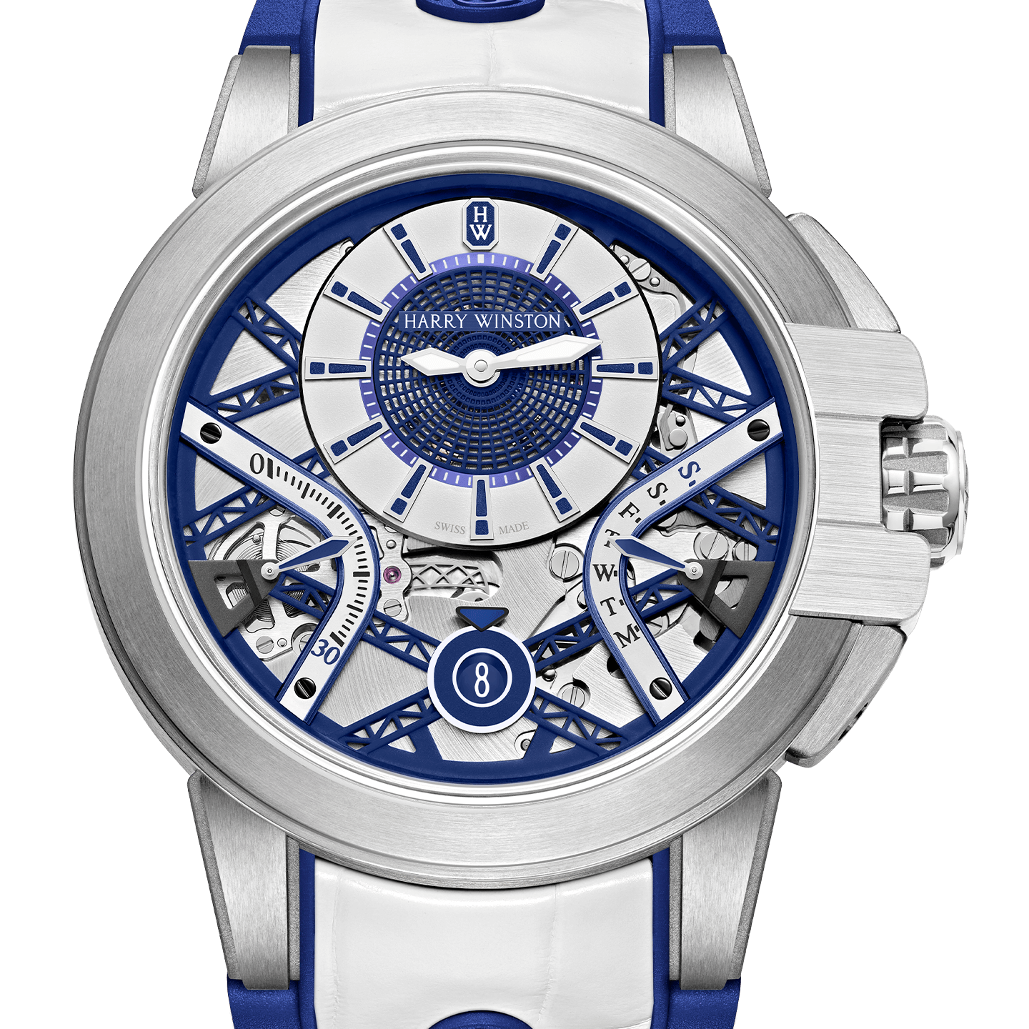 Zalium Variation White/Navy Blue | Harry Winston Zalium Variation White/Navy Blue | Harry Winston