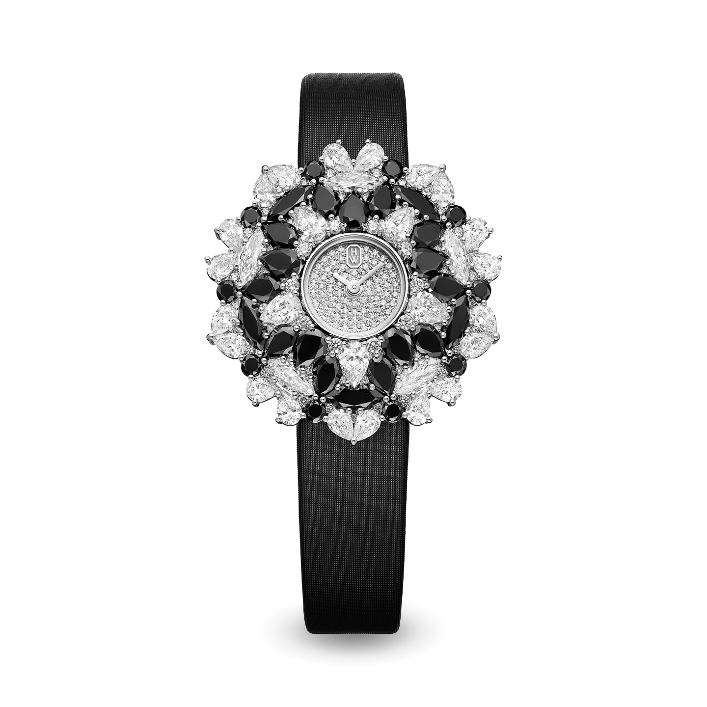 Winston Kaleidoscope High Jewelry Watch Black & White by Harry 
